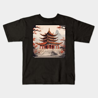 Chinese temple pt4 Kids T-Shirt